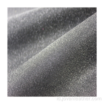 Sepatu mesh bonded glitter leather pu kulit sintetis